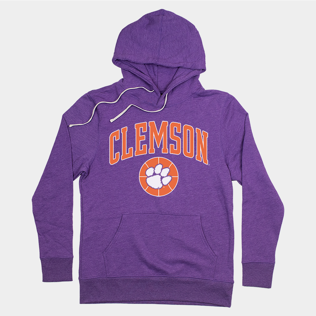 Clemson Basketball Tiger Paw Hoodie T-Shirts, Sweatshirt | PureTeeCo.com (Image 1)