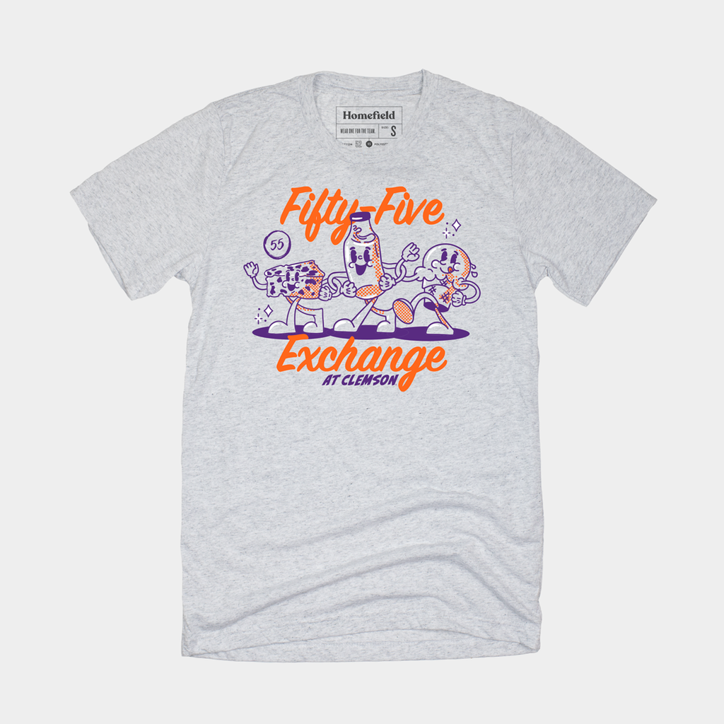 Clemson 55 Exchange Tee Hoodie, Sweatshirt | PureTeeCo.com