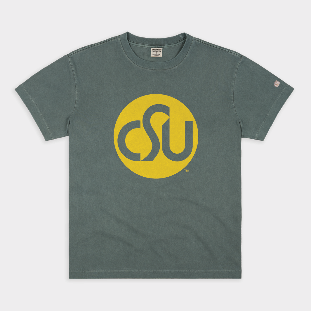 1970s CSU Colorado State Vintage Heavyweight Tee Hoodie, Sweatshirt | PureTeeCo.com (Image 1)