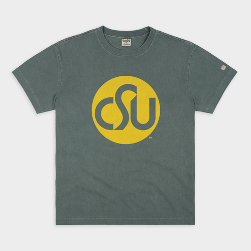 1970s CSU Colorado State Vintage Heavyweight Tee Hoodie, Sweatshirt | PureTeeCo.com (Image 1)