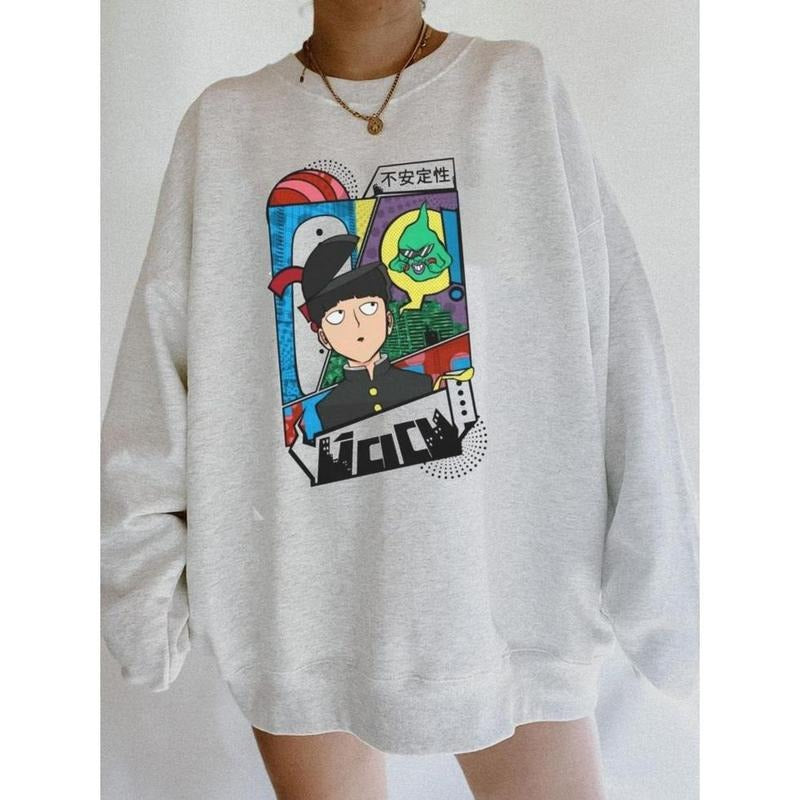 COMIC Anime Mob Sweatshirt , Anime Sweatshirt , Manga Anime GraphicSweatshirt T-Shirts, Hoodie | PureTeeCo.com