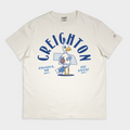 Retro Creighton Bluejays Basketball Vintage Heavyweight Tee Hoodie, Sweatshirt | PureTeeCo.com (Image 1)