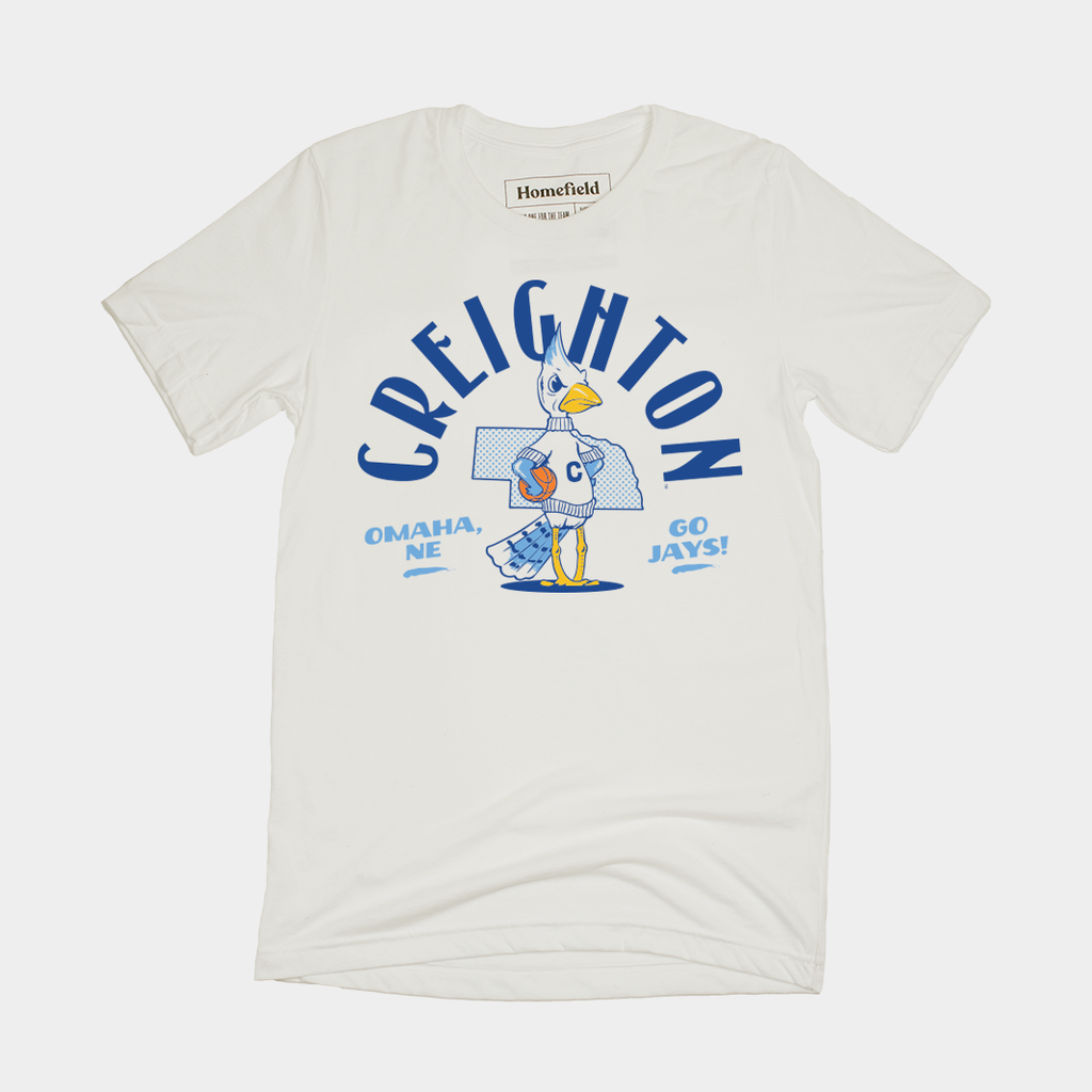 Retro Creighton Bluejays Basketball Tee Hoodie, Sweatshirt | PureTeeCo.com
