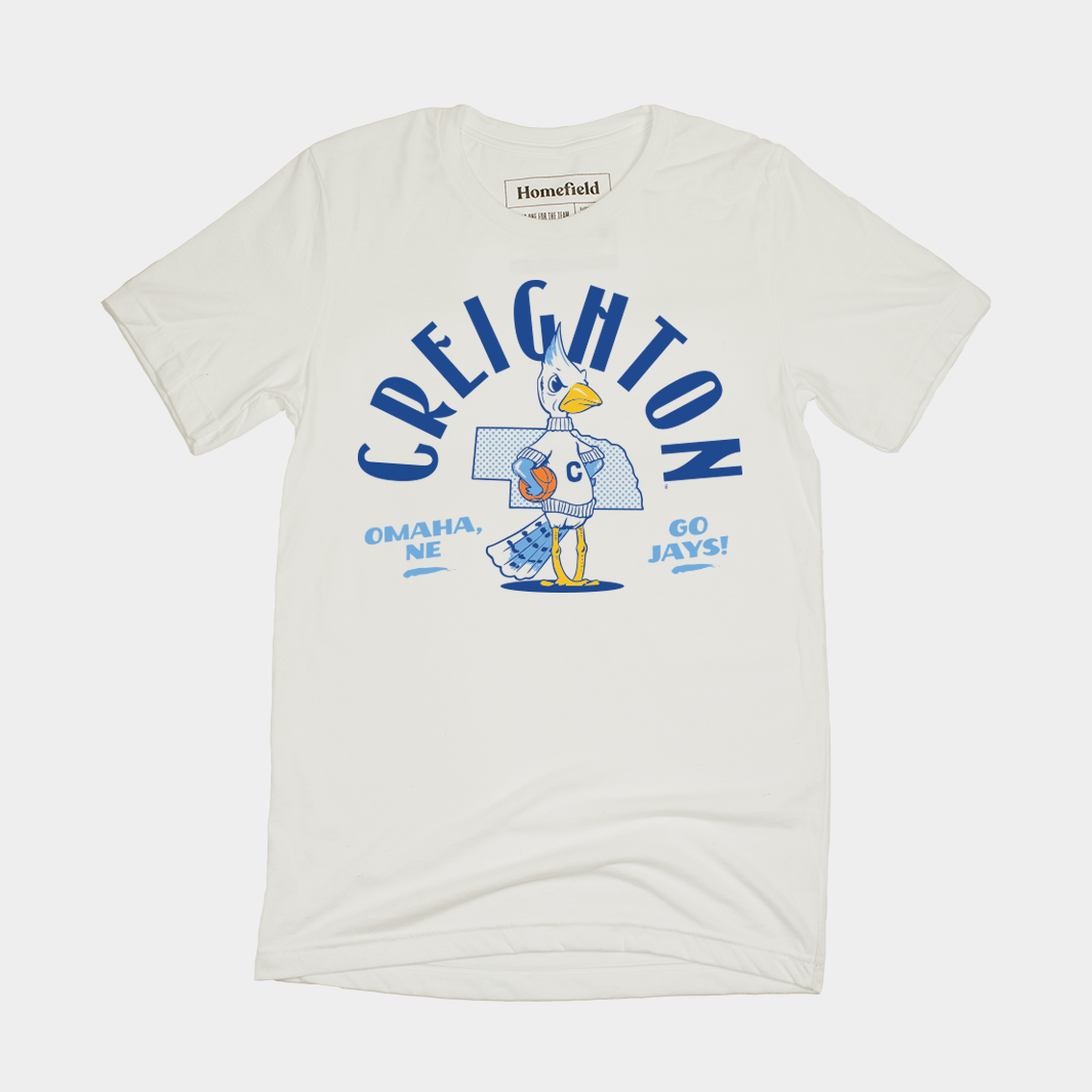 Retro Creighton Bluejays Basketball Tee Hoodie, Sweatshirt | PureTeeCo.com