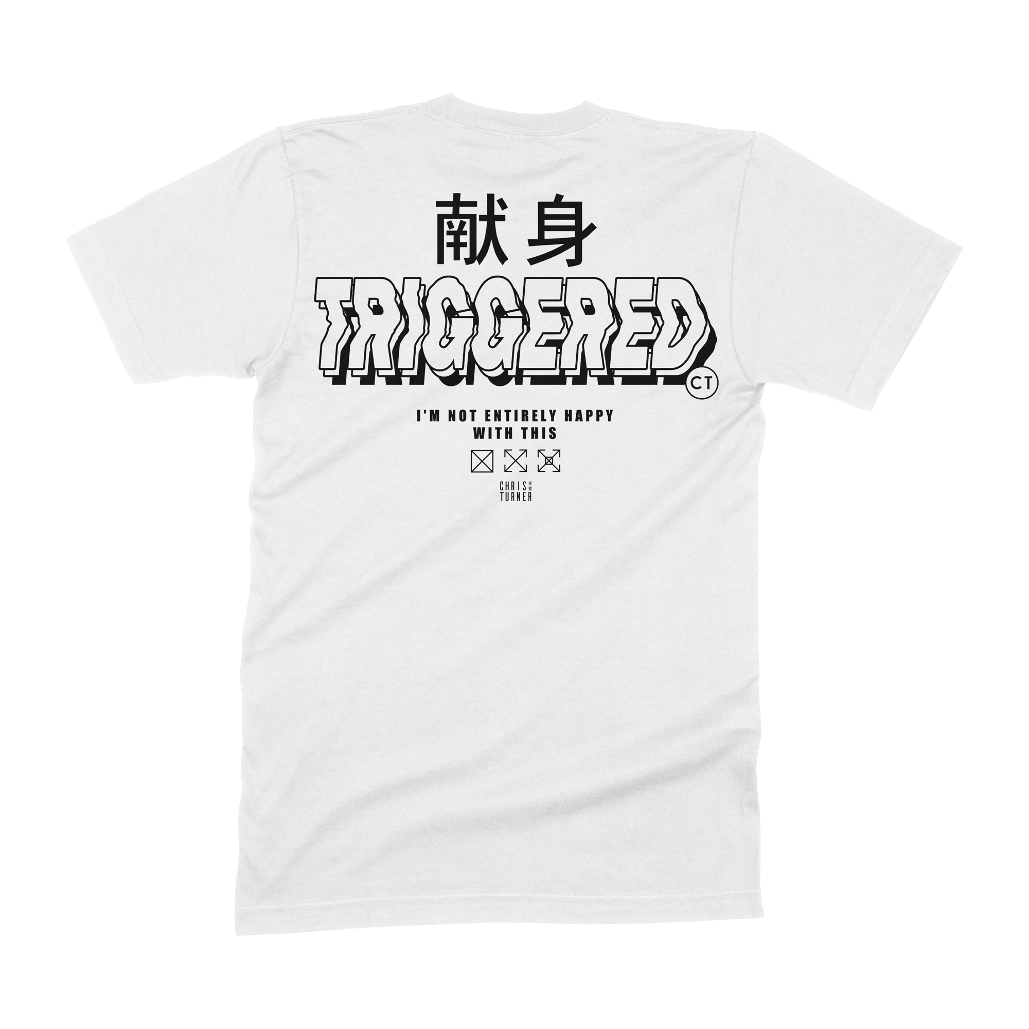 Chris Turner - Triggered Shirt (White) Hoodie, Sweatshirt | PureTeeCo.com (Image 3)