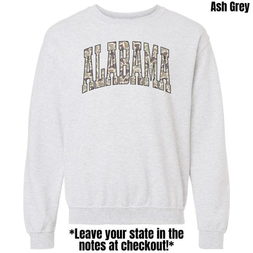 *CUSTOMIZABLE* Camo States Sweatshirt 'NLB' T-Shirts, Hoodie | PureTeeCo.com