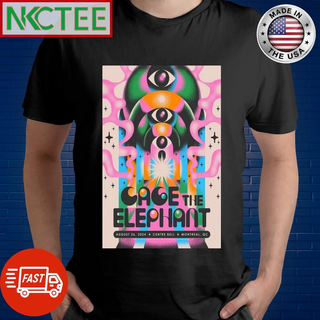 Cage The Elephant Aug 26, 2024 Montreal, QC Centre Bell Poster Shirt