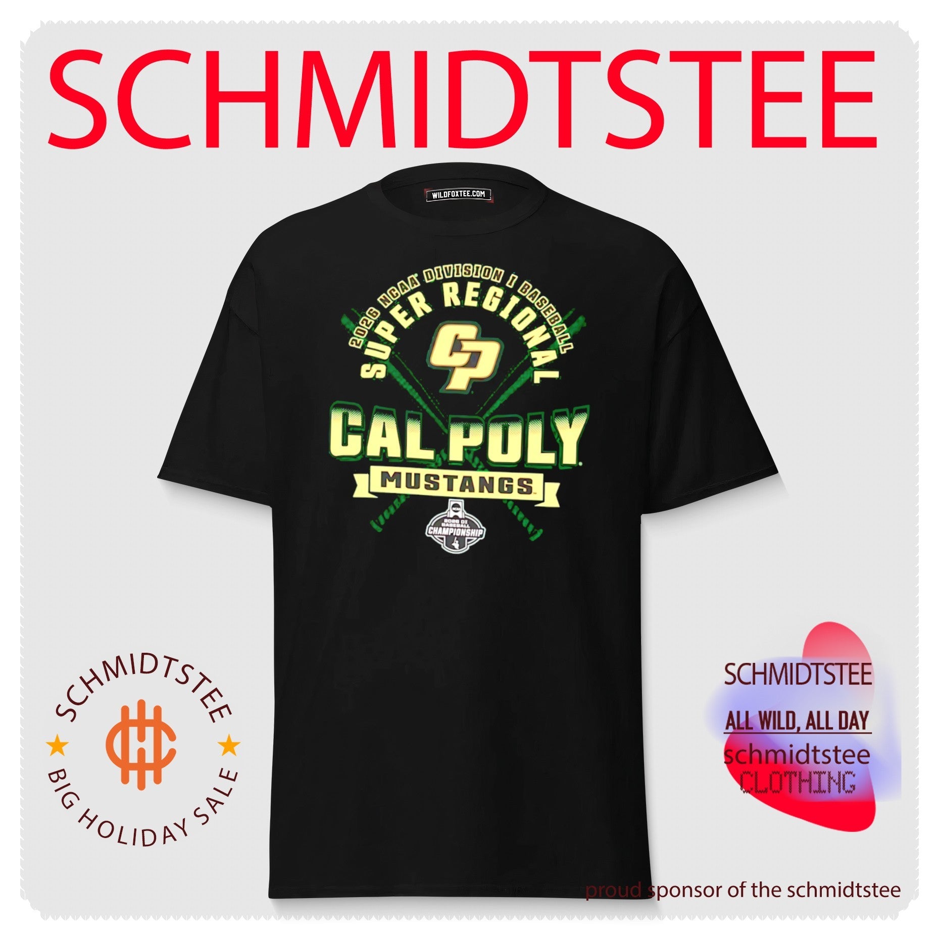 Cal Poly Mustangs 2026 NCAA Division I Baseball Super Regionals shirt