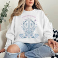 Callie Hart Quicksilver Sweatshirt, Trendy Floral Sword Fantasy Hoodie for Fans, Bookish Apparel Casual Wear, Unique...