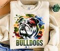 Camo Bulldogs Png,  Design, Mascot , Camouflage , Football , Sport Collar , T-Shirt Design, Digital  , DTF Menswear Top...