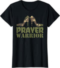 Camo Heels Women Gift T-Shirt Cotton Tee Earthy Black Women Outfits Hoodie, Sweatshirt | PureTeeCo.com