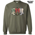 Camo Trio Christmas Trees Sweatshirt 'NLB' T-Shirts, Hoodie | PureTeeCo.com