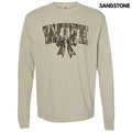 Camo Wife Coquette Long Sleeve Comfort Colors T-Shirt 'NLB' Hoodie, Sweatshirt | PureTeeCo.com