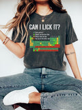 Can I Lick It Periodic Table Shirt, Funny Chemistry Shirts, Elements Table Shirt, Science Chemistry Lab Tshirt, Funny...