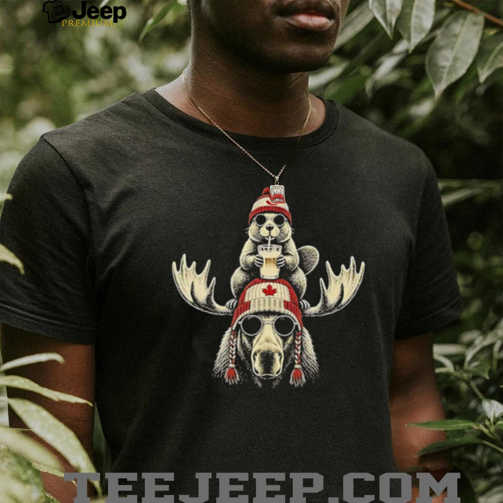 Canadian Beaver Moose Funny shirt