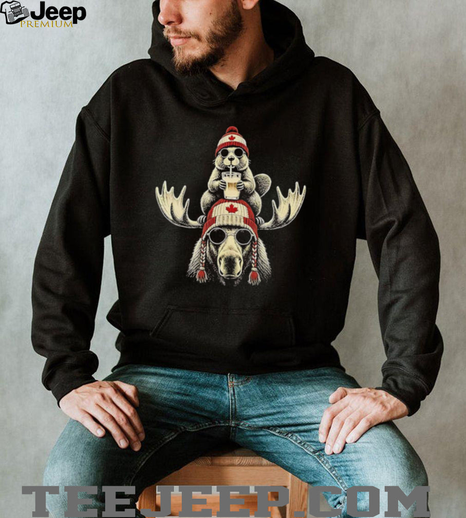 Canadian Beaver Moose Funny shirt