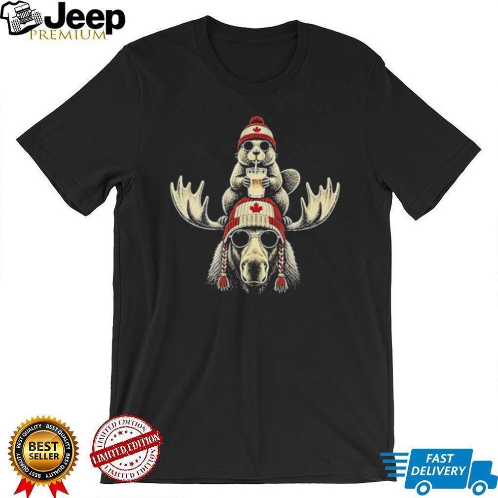 Canadian Beaver Moose Funny shirt