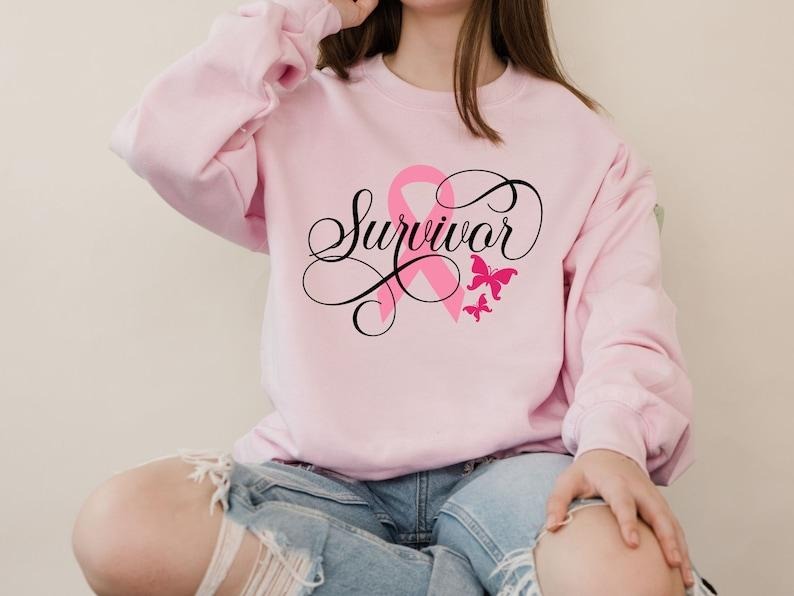 Cancer Survivor Sweatshirt, Survivor Shirt, Breast Cancer Hoodie, Cancer Survivor Gift, Cancer Awareness, Cancer Survivor...