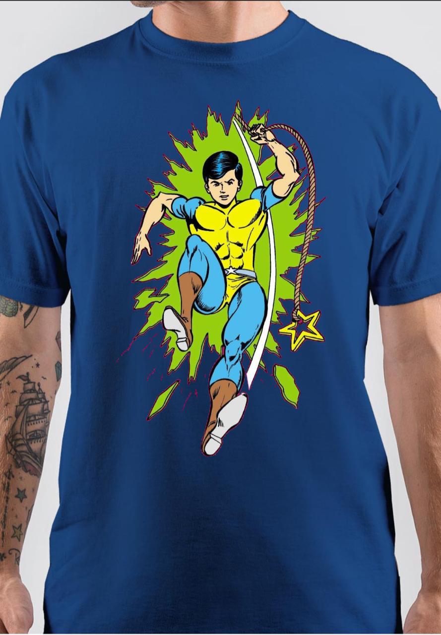 Captain Dhruv Raj Comics Royal Blue T-Shirt Hoodie, Sweatshirt | PureTeeCo.com