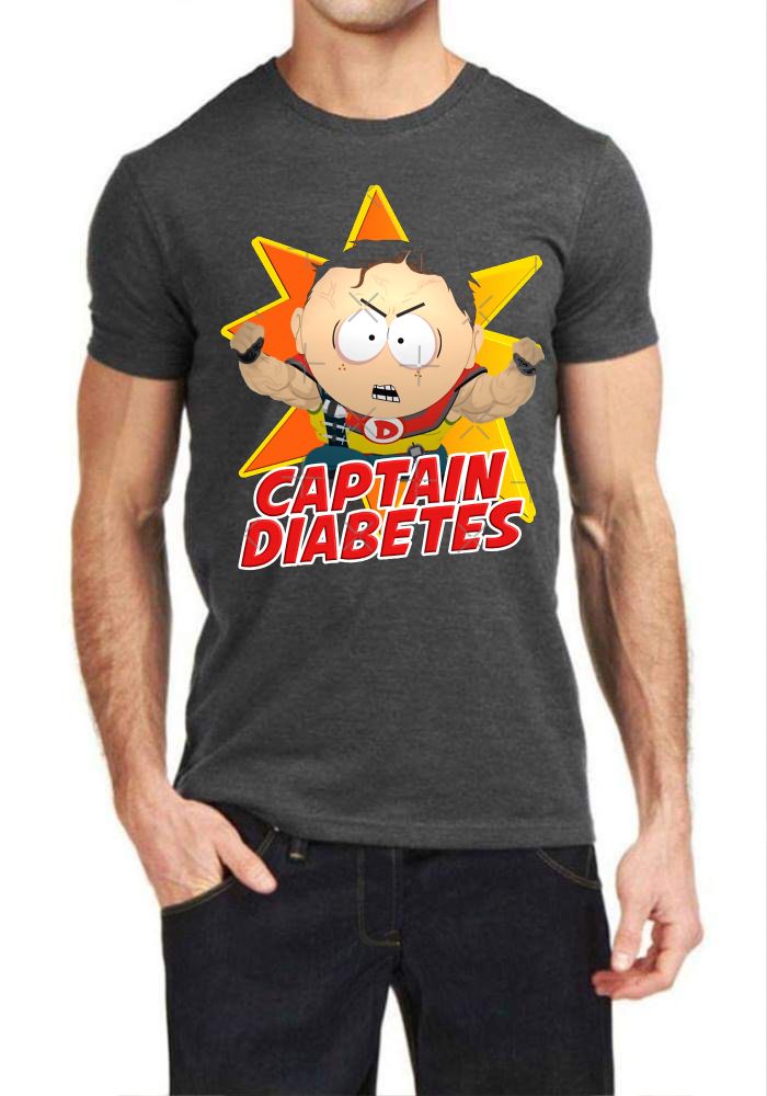 Captain Diabetes T-Shirt Hoodie, Sweatshirt | PureTeeCo.com