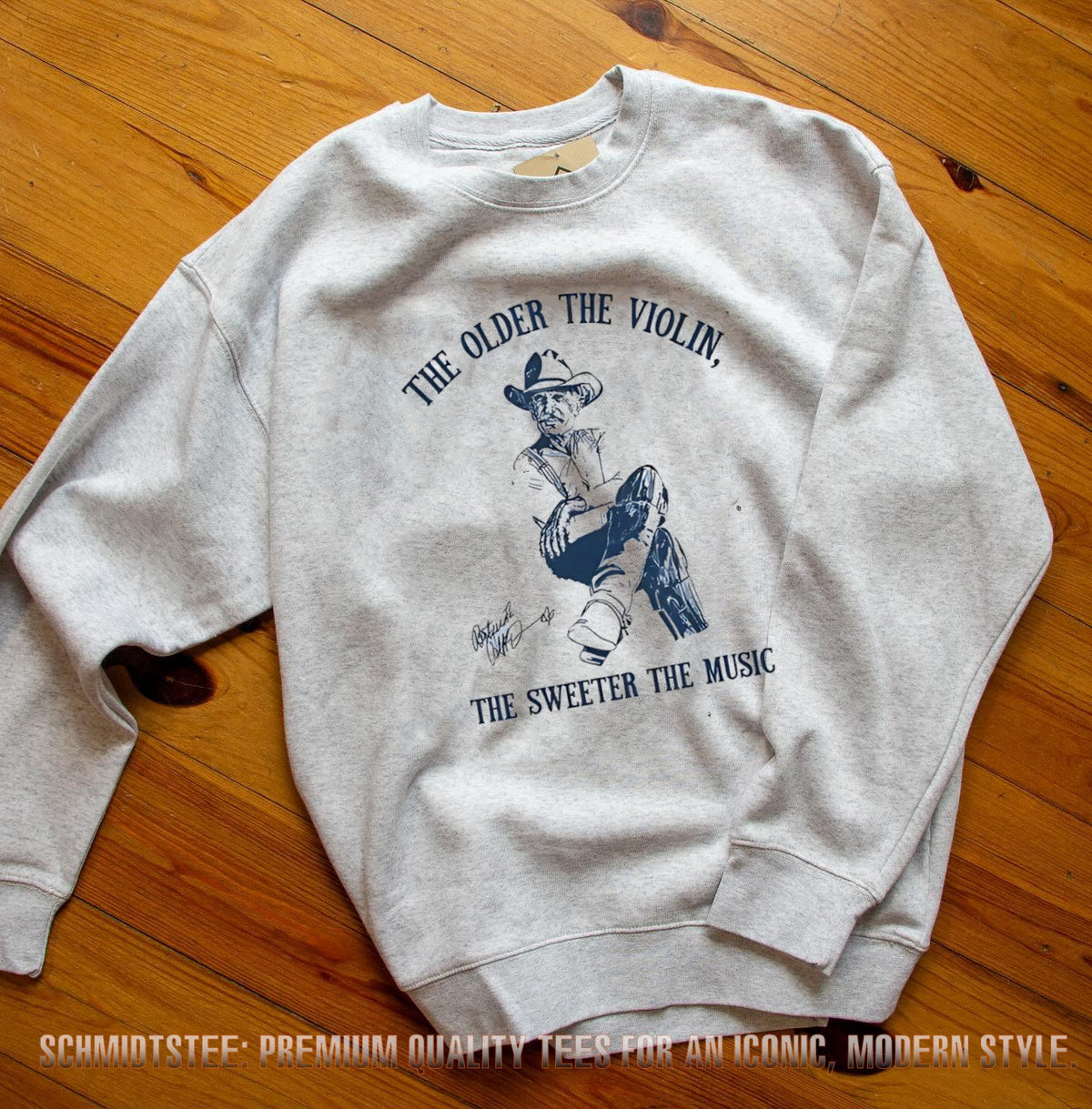 Captain Gus McCrae Lonesome Dove the older the violin the sweeter the music shirt