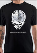 Psychomotor Half Sleeve Black T-Shirt Hoodie, Sweatshirt | PureTeeCo.com