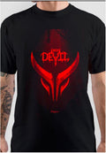 Red Devil Half Sleeve Black T-Shirt Hoodie, Sweatshirt | PureTeeCo.com