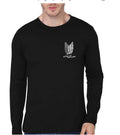 Wings Of Freedom Full Sleeve Black T-Shirt Hoodie, Sweatshirt | PureTeeCo.com