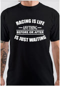 Racing Is Life Half Sleeve Black T-Shirt Hoodie, Sweatshirt | PureTeeCo.com
