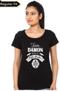Team Damon Girls Black T-Shirt Hoodie, Sweatshirt | PureTeeCo.com