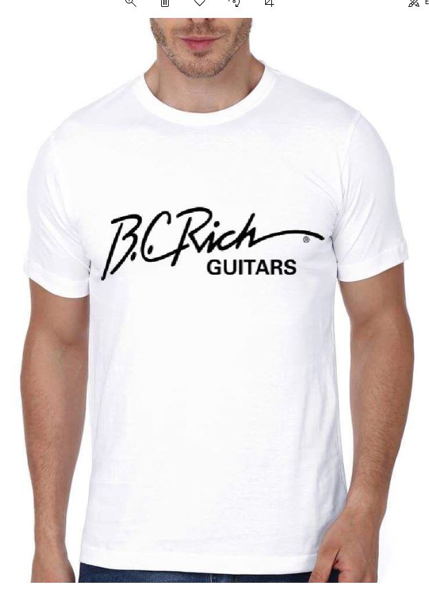 BC Rich Guitars Half Sleeve White T-Shirt Hoodie, Sweatshirt | PureTeeCo.com