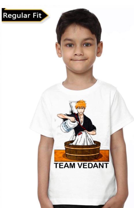 Team Vedant Unisex White T-Shirt Hoodie, Sweatshirt | PureTeeCo.com