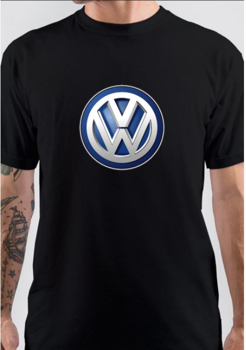 Volkswagen Half Sleeve Black T-Shirt Hoodie, Sweatshirt | PureTeeCo.com