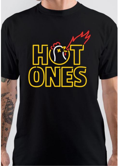 Hot Ones Black T-Shirt Hoodie, Sweatshirt | PureTeeCo.com