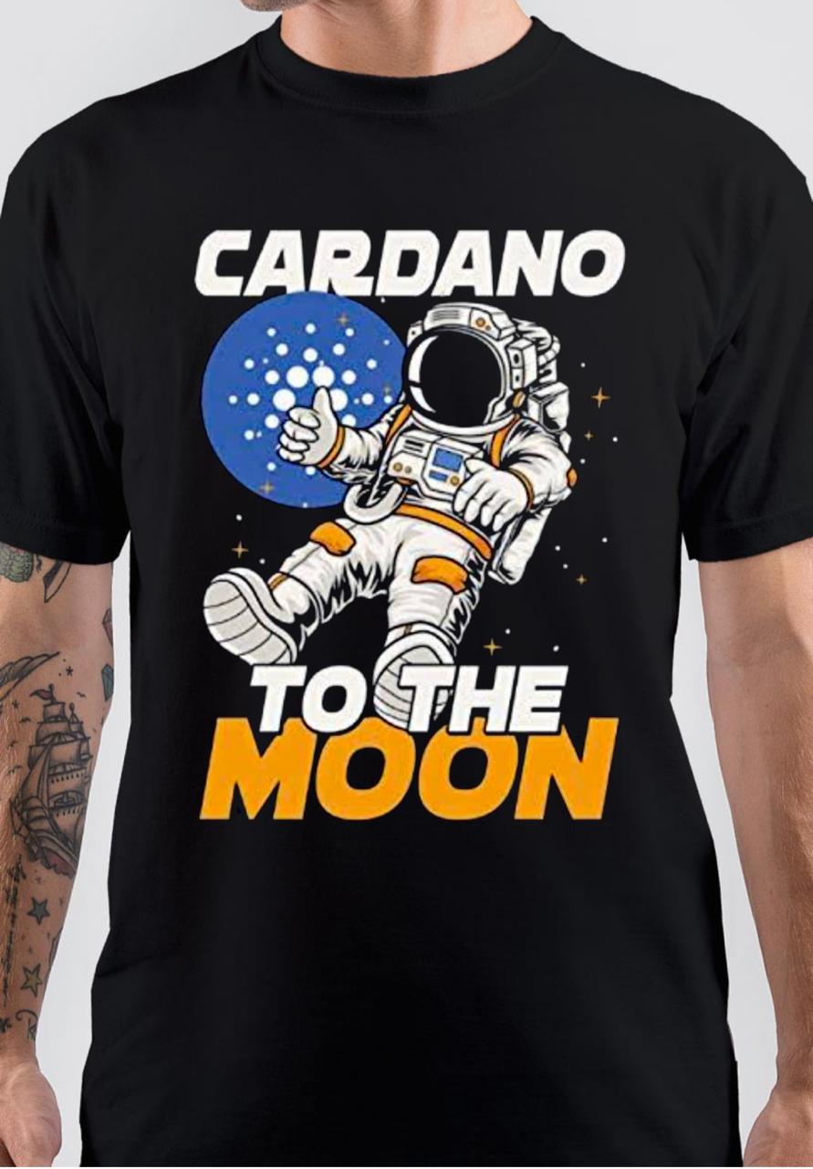 Cardano To The Moon T-Shirt Hoodie, Sweatshirt | PureTeeCo.com