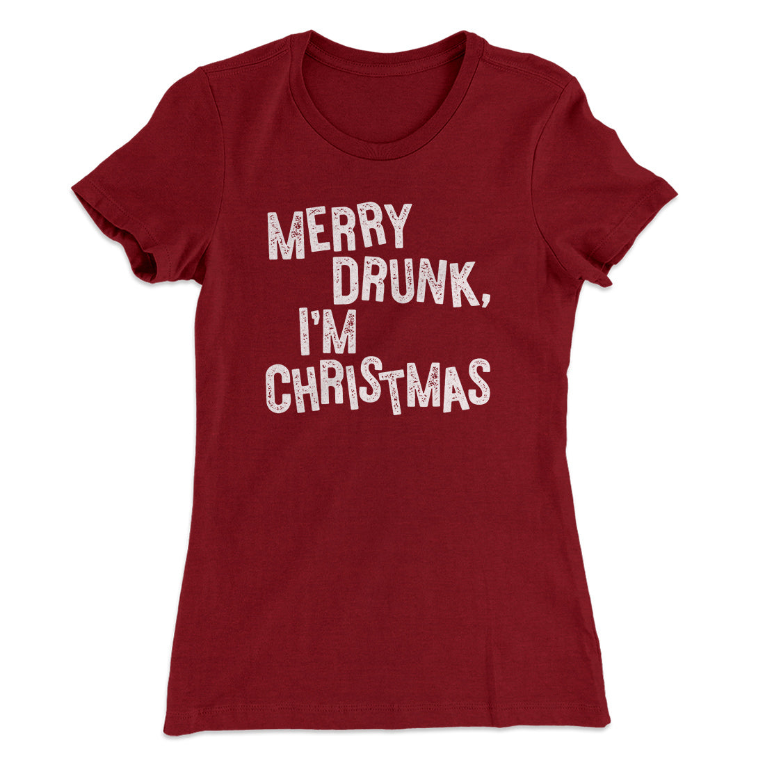 Merry Drunk, I'm Christmas Women's T-Shirt Hoodie, Sweatshirt | PureTeeCo.com (Image 5)