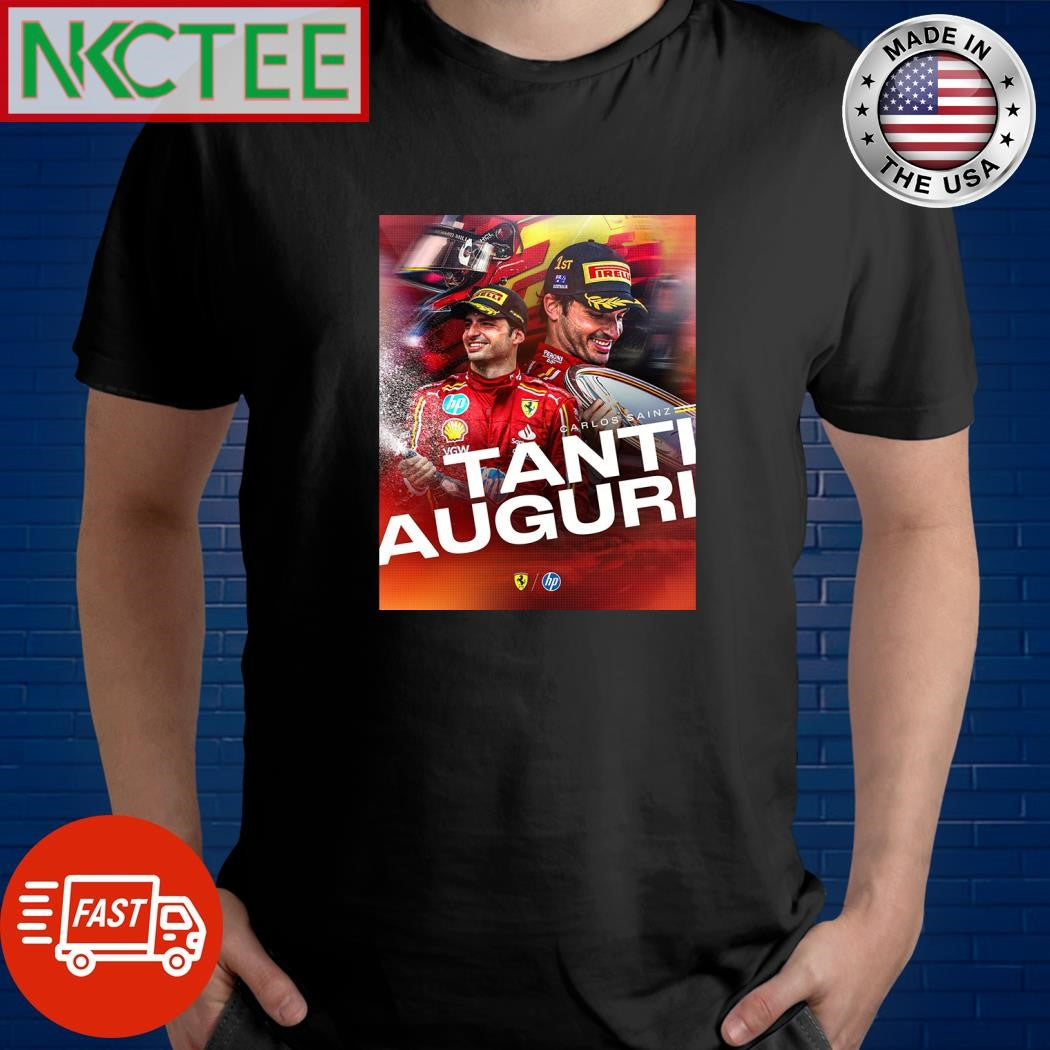 Carlos Saint birthday today Scuderia Ferrari HP shirt
