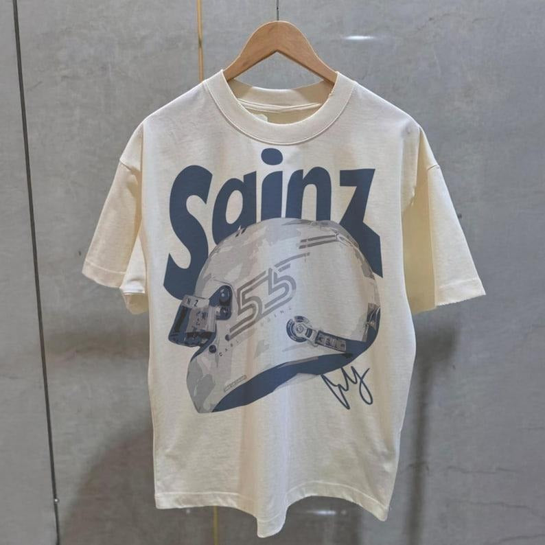 Carlos Sainz Williams  T-Shirt, Sainz 55 Racing Tee, Vintage F One Shirt, Gift for Carlos Sainz Fan Hoodie, Sweatshirt
