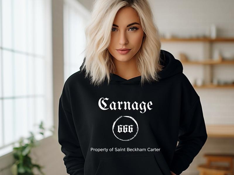 Carnage Hoodie, Property Of Saint Beckham Carter Shirt, The Lords, Ryat, Shantel Tessier, BookTok, Dark Romance Merch,...