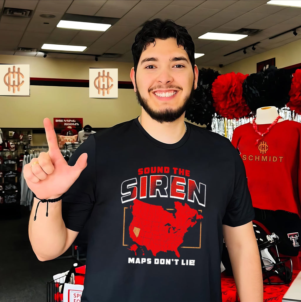 Carolina Hockey Maps Don’t Lie Sound the Siren shirt