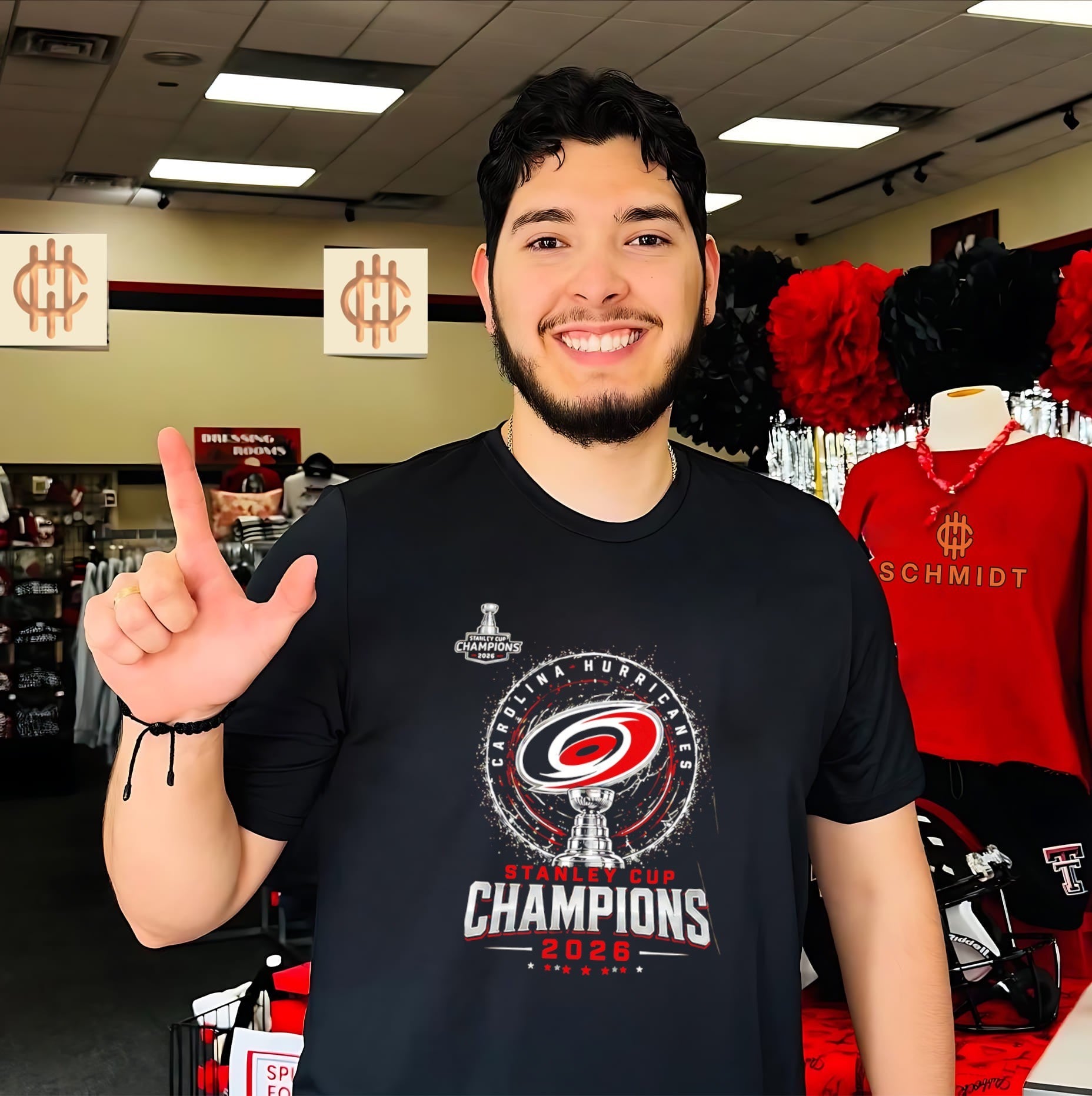Carolina Hurricanes 2026 Stanley Cup Champions Edition retro shirt