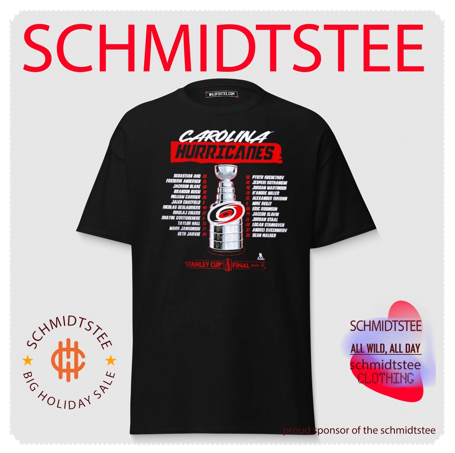 Carolina Hurricanes 2026 Stanley Cup Champions Roster shirt