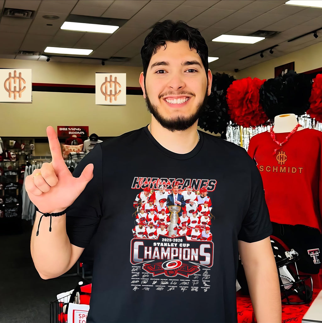 Carolina Hurricanes 2026 Stanley Cup Champions all team signature shirt