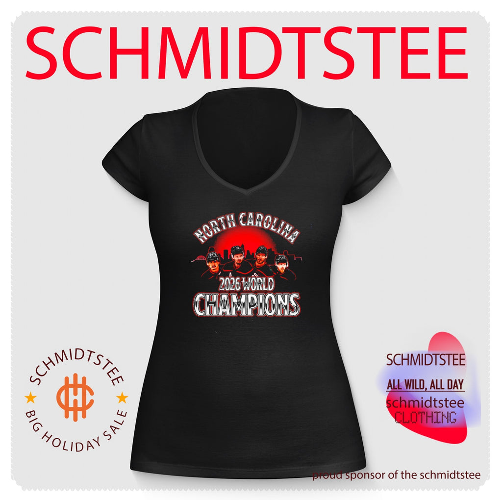 Carolina Hurricanes 2026 World Champions player skyline shirt