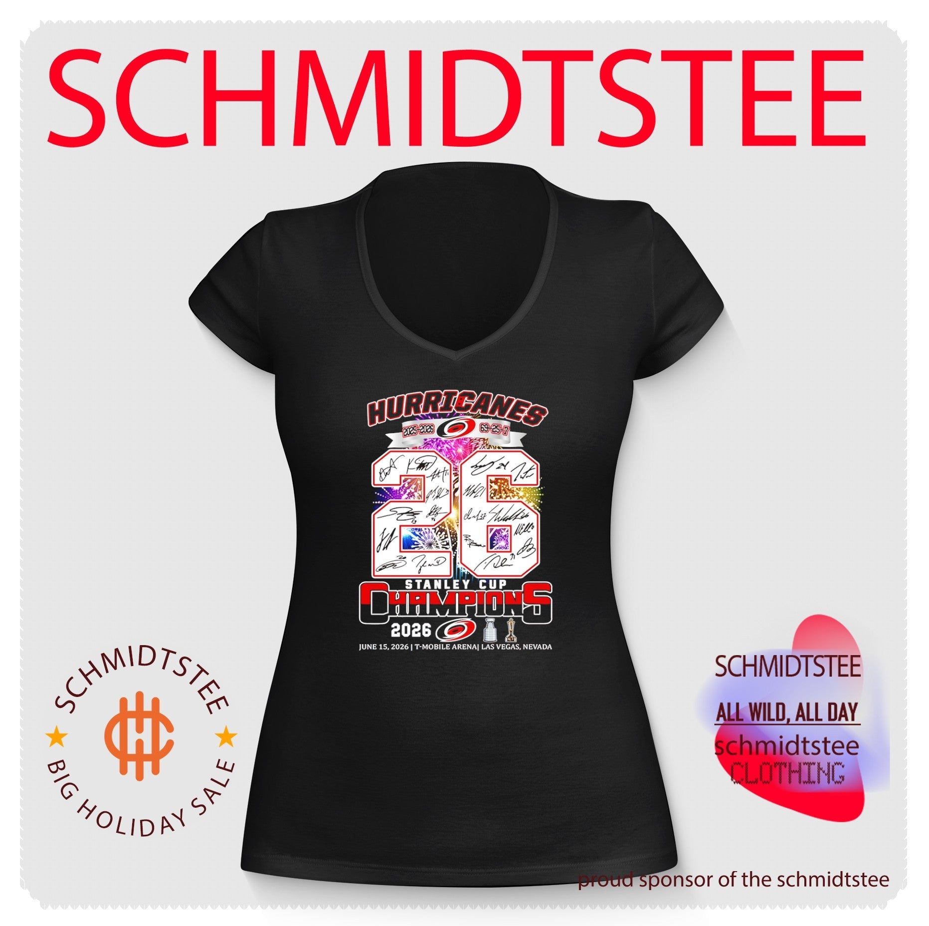 Carolina Hurricanes hockey 2025 2026 Stanley Cup Champions 26 69-25-7 signature shirt
