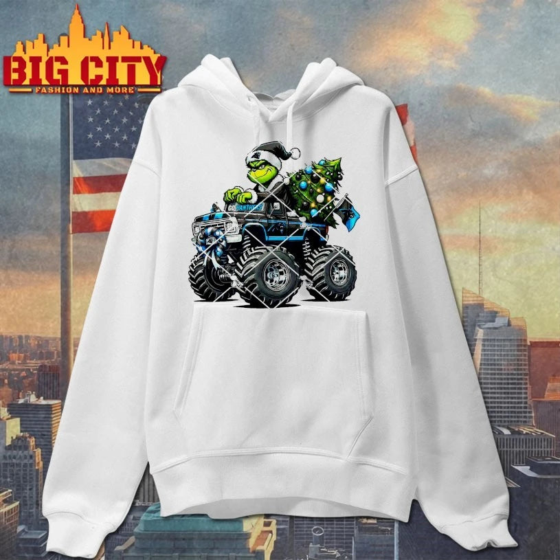 Carolina Panthers Grinch Christmas Monster Truck shirt