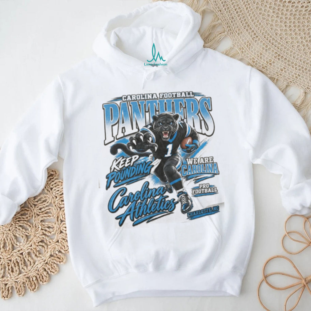 Carolina Panthers Mascot Football Keep Pounding Pro Shirt