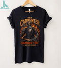 Carpenter Hammer Time Never Ends Flame Skull Shirt