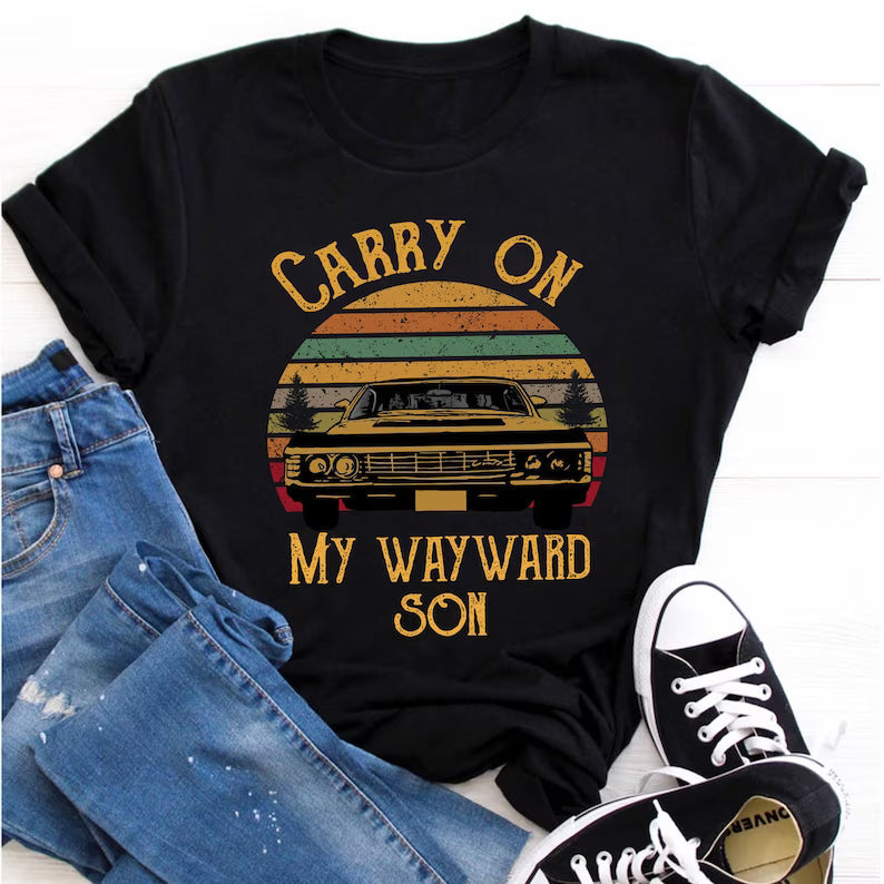 Carry On My Wayward Son T-Shirt thd Hoodie, Sweatshirt | PureTeeCo.com
