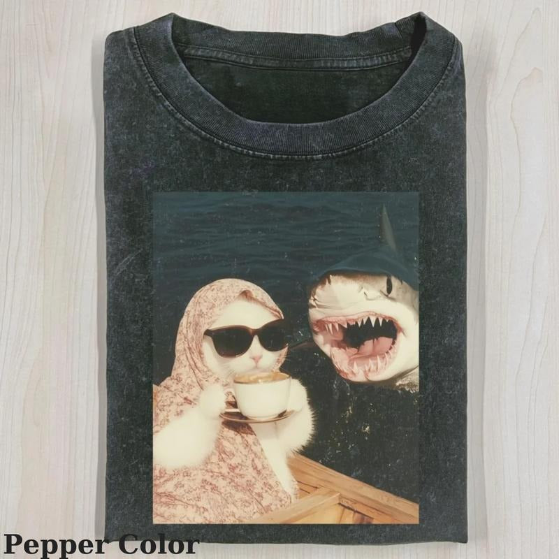 Cat And Shark